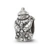 Lex & Lu Sterling Silver Reflections Snowman Bead LAL5164 - Lex & Lu