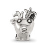 Lex & Lu Sterling Silver Reflections Reindeer Bead - 3 - Lex & Lu