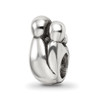 Lex & Lu Sterling Silver Reflections Family of 3 Bead - 5 - Lex & Lu