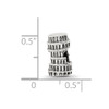 Lex & Lu Sterling Silver Reflections Leaning Tower of Pisa Bead - 4 - Lex & Lu