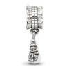 Lex & Lu Sterling Silver Reflections Snowman Dangle Bead - 5 - Lex & Lu