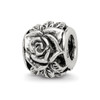 Lex & Lu Sterling Silver Reflections Rose Bali Bead LAL5355 - Lex & Lu