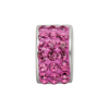 Lex & Lu Sterling Silver Reflections Pink Crystals Bead - 4 - Lex & Lu