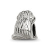 Lex & Lu Sterling Silver Reflections Sitting Puppy Bead - 5 - Lex & Lu