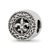 Lex & Lu Sterling Silver Reflections Fleur de lis Bead LAL5481 - Lex & Lu