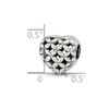 Lex & Lu Sterling Silver Reflections Heart Bead LAL5484 - 4 - Lex & Lu