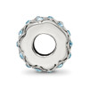 Lex & Lu Sterling Silver Reflections March Crystals Bead LAL5513 - 2 - Lex & Lu