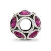 Lex & Lu Sterling Silver Reflections February Crystals Bead LAL5521 - 2 - Lex & Lu