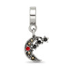 Lex & Lu Sterling Silver Reflections Marcasite Moon & Stars Dangle Bead - 3 - Lex & Lu