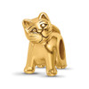 Lex & Lu G/P Sterling Silver Reflections Cat Bead - Lex & Lu