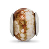 Lex & Lu Sterling Silver Reflections Cracked Agate w/Shell Stone Bead - 5 - Lex & Lu