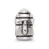 Lex & Lu Sterling Silver Reflections Teapot Bead - 3 - Lex & Lu