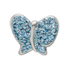 Lex & Lu Sterling Silver Reflections Blue Crystals Butterfly Bead - 3 - Lex & Lu
