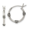 Lex & Lu Sterling Silver Hoop Earrings LAL22296 - Lex & Lu