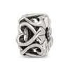 Lex & Lu Sterling Silver Reflections Hearts Bead LAL5655 - Lex & Lu