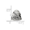 Lex & Lu Sterling Silver Reflections Beehive Bead - 4 - Lex & Lu