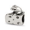 Lex & Lu Sterling Silver Reflections Mouse on Cheese Bead - Lex & Lu