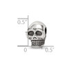 Lex & Lu Sterling Silver Reflections Skull Bead - 6 - Lex & Lu