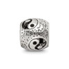 Lex & Lu Sterling Silver Reflections Yin Yang Bead - 3 - Lex & Lu