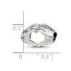 Lex & Lu Sterling Silver Reflections Heart Hands Bead - 4 - Lex & Lu