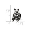 Lex & Lu Sterling Silver Reflections Black Enamel Mama Panda Bead - 4 - Lex & Lu