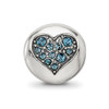 Lex & Lu Sterling Silver Reflections Crystals Mar-Courage Bead - 3 - Lex & Lu