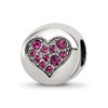 Lex & Lu Sterling Silver Reflections Crystals July-Passion Bead - Lex & Lu