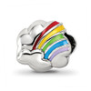 Lex & Lu Sterling Silver Reflections Enamel Rainbow Bead - Lex & Lu