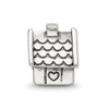 Lex & Lu Sterling Silver Reflections House Bead - 3 - Lex & Lu