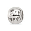 Lex & Lu Sterling Silver Reflections Cutout I Heart Mom Bead - Lex & Lu