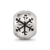 Lex & Lu Sterling Silver Reflections Cutout Snowflake Bead - 5 - Lex & Lu