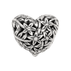 Lex & Lu Sterling Silver Reflections Filigree Flower Heart Bead - 4 - Lex & Lu