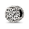 Lex & Lu Sterling Silver Reflections Circle of Friends Bead - Lex & Lu