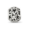 Lex & Lu Sterling Silver Reflections Cutout Stars Bead - 3 - Lex & Lu