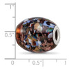 Lex & Lu Sterling Silver Reflections Multi-color Glitter Country Girl Fenton Glass Bead - 6 - Lex & Lu