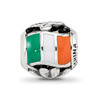 Lex & Lu Sterling Silver Reflections Enameled Ireland Theme Bead - 3 - Lex & Lu