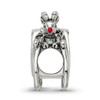 Lex & Lu Sterling Silver Reflections Enameled Rudolph in Sleigh Bead - 2 - Lex & Lu