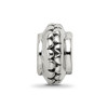 Lex & Lu Sterling Silver Reflections Polished Grooved Gripper Bead - 5 - Lex & Lu