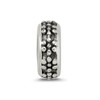 Lex & Lu Sterling Silver Reflections Antiqued Floral Gripper Bead - 5 - Lex & Lu