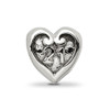 Lex & Lu Sterling Silver Reflections 21 Heart Bead - 5 - Lex & Lu