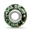 Lex & Lu Sterling Silver Reflections Bubbles Green Glass Bead - 2 - Lex & Lu