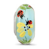 Lex & Lu Sterling Silver Reflections Hand Painted Lady Bug Love Fenton Glass Bead - 3 - Lex & Lu