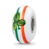 Lex & Lu Sterling Silver Reflections Hand Painted The Irish Fenton Glass Bead - Lex & Lu