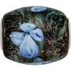 Lex & Lu Sterling Silver Reflections Hand Paint Hydrangea Moonlight Fenton Glass Bead - 4 - Lex & Lu