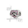 Lex & Lu Sterling Silver Reflections Swarovksi Crystal Infinity Symbol in Heart Bead - 4 - Lex & Lu