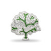 Lex & Lu Sterling Silver Reflections Swarovksi Crystal Tree Bead - 5 - Lex & Lu