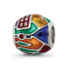 Lex & Lu Sterling Silver Reflections City Impressions London Moasic Enamel Bead - 5 - Lex & Lu