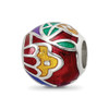 Lex & Lu Sterling Silver Reflections City Impressions Mexico Moasic Enamel Bead - Lex & Lu