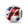 Lex & Lu Sterling Silver Reflections City Impressions USA Moasic Enamel Bead - Lex & Lu