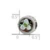 Lex & Lu Sterling Silver Reflections January Flower Bead - 6 - Lex & Lu